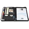 Niji Portablocco A4 a cartella con zip con tasca Niji nero - 26x34 cm