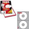 Markin Etichette per cd/dvd bianche Markin A463 - Ø 117,5 mm - 200 etichette
