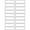 Avery Etichette tessuti bianche Avery ETVET36 - 45 x 13 mm - 36 etichette