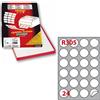 Markin Etichette multiuso bianche Markin R305 - Ø 40 mm - 2400 etichette