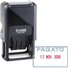 Trodat Timbro Printy 4750/L autoinchiostrante - DATA + PAGATO - 41x24 mm - 4 mm - bicolore - Trodat - D05497