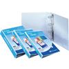 Exacompta Raccoglitore A4 bianco Kreacover - 4 anelli 20 mm - dorso 3,8 cm - 26,8x32 cm