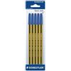 Staedtler Penna a sfera con cappuccio Staedtler Noris Stick blu - punta 1 mm - fusto giallo/nero (conf. 5)