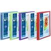 Exacompta Raccoglitore A4 blu Kreacover - 4 anelli 15 mm - dorso 2 cm - 25x32 cm