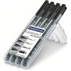 Staedtler Marcatore permanente Staedtler Lumocolor nero punta tonda 0,4 mm (conf. 4)