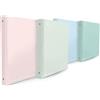 Pigna Raccoglitore A4 assortiti pastello Pigna Monocromo Pastel - 4 anelli 30 mm - dorso 4 cm - 27x32 cm (conf. 5)