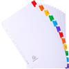 Exacompta Divisori numerici per raccoglitori A4 Exacompta colori assortiti in cartoncino - 12 schede