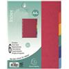 Exacompta Divisori neutro per raccoglitori A4 Exacompta Nature Future Maxi colori assortiti in cartoncino - 6 schede