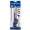 Iternet Cutter taglierino con blocco a scatto Iternet SX-6600 blu - lama 18 mm
