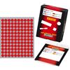 Markin Etichette multiuso rosse Markin - Ø 10 mm - 1200 etichette