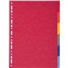 Exacompta Divisori neutro per raccoglitori A4 Exacompta colori assortiti in cartoncino - 6 schede