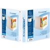 Exacompta Raccoglitore A4 bianco Kreacover - 4 anelli 30 mm - dorso 4,4 cm - 27,5x32 cm