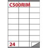 Markin Etichette multiuso bianche Markin - 70 x 36 mm - 2400 etichette