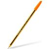 Staedtler Penna a sfera con cappuccio Staedtler Noris Stick arancione - punta 1 mm - fusto giallo/nero (conf. 10)