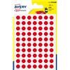 Avery Etichette multiuso rosse Avery - Ø 8 mm - 420 etichette