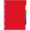 Exacompta Divisori neutro per raccoglitori A4 Exacompta Soft Plastic colori assortiti in PPL - 6 schede