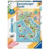 RAVENSBURGER S.R.L. MAXIPUZZLE 03145 MAPPA DELL'ITALIA 125PZ