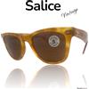 SALICE occhiali da sole CHARLIE ANTICHOC FILTERING Brown LENS VINTAGE 80s Italy