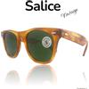 SALICE occhiali da sole CHARLIE ANTICHOC FILTERING GREEN LENS VINTAGE 80s Italy