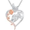HARMONY BOLA Collana in argento Sterling 925 con ciondolo a forma di mucca/elefante, gioiello per compleanno, anniversario, festa della mamma, regalo per donne, Argento sterling