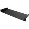 Audibax Pro Rack Shelf 1U - Ripiano 1U per Rack da 19 pollici - Ripiano Profondo 150 mm - Armadio Server Rack con Vassoio Fisso - Realizzato in Acciaio - Capacità 15 kg