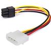 Gazechimp Desconocido 4-Pin Molex maschio a 6-pin femmina PCI-E PCI Express cavo adattatore di alimentazione