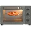 Black+Decker - Forno Elettrico BXOV3000E | 1500W | 30L | Resistenza Superiore Grill | A Convezione | Timer 90min | Funzione STAY ON | Doppio Vetro | Luce Interna | Raccoglibriciole | Accessorio Spiedo