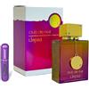 RESAES Resistant and aesthetic Profumo Club de Nuit Untold 105 ml, profumo arabo per donna di lunga durata, Eau de Parfum importato da Dubai, con atomizzatore ricaricabile 5 ml, fragranza floreale e duratura (Untold)
