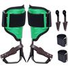 VEVOR Tree Climbing Spikes, 1 Paio di Speroni da Arrampicata in Lega di Acciaio, Capacità 158,75 kg, Attrezzatura Arrampicata Alberi con Cinghie Protezioni per Punte, per Scalatori, Caccia, Verde