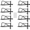 VEVOR Portasella a Parete 580 x 223 x 270 mm Portasella per Cavalli da 8 Pezzi con Barra Imbottita, Supporto per Sella Portatile per Selle Inglesi Occidentale, Deposito per Finimenti per Cavalli, Nero