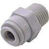 Dm fit Raccordo innesto rapido maschio dritto tubo 1/4" filetto 1/4"