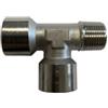 Raccordo a T M FF 1/4" Nichelato