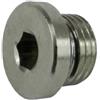Acquaxcasa Tappo in ottone esagono incassato 1/4"