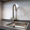 Miscelatore 5 vie tondo in acciaio inox 304