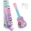 Lexibook, Gabby's Dollhouse, La mia prima chitarra per bambini, 6 corde in nylon, 53 cm, Guida inclusa, Rosa, K200GDHLXB