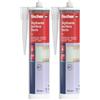 Fischer Sigillante Multiuso Acrilico SA 310 Grigio, Ideale per Supporti Porosi, Muro, Legno, Cartongesso, Inodore, 9387 (Confezione da 2)