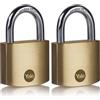 Yale Lucchetto in ottone Y110B/40 40 mm: corpo robusto con doppia chiusura cilindro a 5 perni e arco in acciaio temprato testato EN12320 per la protezione sicura di armadietti e cassette