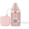 FTVOGUE Borsa Scaldabiberon Scaldabiberon Portatile Regolabile a 3 Temperature per il Collegamento All'alimentazione Mobile (PINK)