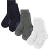FALKE Sensitive Multipack B So cotone con bordino morbido confezione di 3 paia, Calzini Unisex - Bimbi 0-24, Multicolore Sortiment 0020, 74-80
