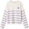 NAME IT Ragazza Nkfline LS Knit PS Noos, Rosa Viola., 122/128 cm