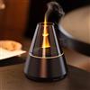 Gzvxuny Diffusore di Oli Essenziali con Effetto Fiamma, Diffusore Ambiente, Umidificatore Ambiente Silenzioso con 7 Luci LED a Colori, Diffusori Olio Essenziale, Aromaterapia Diffusore, Spegnimento Automatico