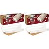 ScrapCooking 1921 - Stampo a Forma di Ceppo, in PVC, 33 x 11,4 x 6,4 cm, Colore: Bianco (Confezione da 2)