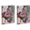 Mareli Album fotografico 23X30cm con 30 fogli (60 pagine) bianche con velina e copertina in Copertina con rifinitura laminata opaca, Rose (Confezione da 2)