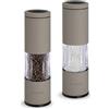 TLYSXPRO Set Macina Sale e Pepe Manuale con Grana Regolabile | Macinapepe e Macinasale Ricaricabili con Meccanismo in Ceramica | Accessori Cucina (2 Pezzi, Greige)