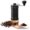 Vzaahu Macinacaffè Manuale Con Macine Coniche In Ceramica - Regolazione 8 Livelli - Portatile Per Casa E Ufficio