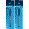 Schneider Maxx 244 - Pennarelli per CD, DVD, BD, 0,7 mm, colore: nero, 1er in blister (Confezione da 2)
