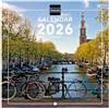 Finocam - Calendario da parete 2026 18x18 Layout mensile Gennaio - Dicembre 2026 + Sett. - Dic. 2025 (4 mesi) ridotto | Calendario 2026 | Immagini Amsterdam - Internazionale