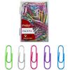 KIRVOS 150pcs Graffette Colorate,Graffette in Metallo 28 mm,Rivestimento non è Facile da Ruggineggiare,Diversi Colori Facili da Classificare,per Scuola, Ufficio e Documenti