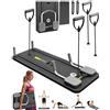 HoldOneLight Tavola Pilates Reformer 6 In 1 – Portatile E Pieghevole, Con Barra E Fasce Di Resistenza, Per Allenamento A Casa