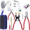 Swpeet Kit di 10 strumenti per tagliare il vetro, pinze per piastrelle di vetro e mosaico con rotelle, pinze per vetro, pinze rompivetro, sgraffiatore con punta in carburo di tungsteno, tagliavetro